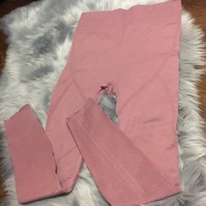 Fabletics pink mauve leggings